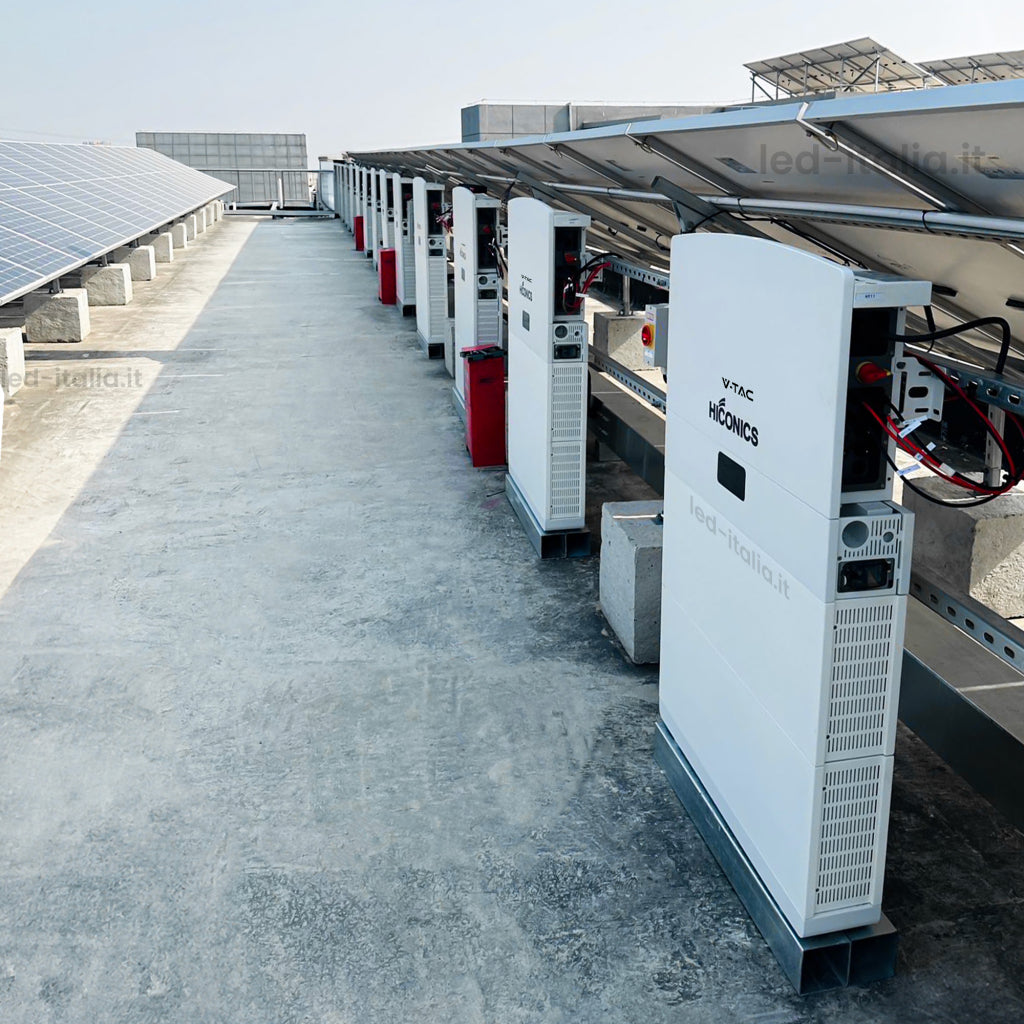 V-TAC Batteria di Accumulo Hiconics HiEnergy (Midea) Aggiuntiva Monofase 5kWh LFP IP65 ad Alta Tensione per espansione Inverter Hiconics HiEnergy Monofase ALL-IN-ONE V-TAC Batteria di Accumulo Hiconics HiEnergy (Midea) Aggiuntiva Monofase 5kWh LFP IP65 ad Alta Tensione per espansione Inverter Hiconics HiEnergy Monofase ALL-IN-ONE
